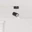 Loftsspot med spotlights Sort 6,5 x 6 x 11,5 cm Metal