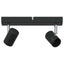 Loftsspot med spotlights Sort 26 x 6,5 x 11,5 cm Metal