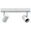Loftsspot med spotlights Hvid 26 x 6,5 x 11,5 cm Metal