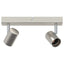 Loftsspot med spotlights Nikkel 26 x 6,5 x 11,5 cm Metal