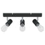 Loftsspot med spotlights Sort 38 x 6,5 x 11,5 cm Metal