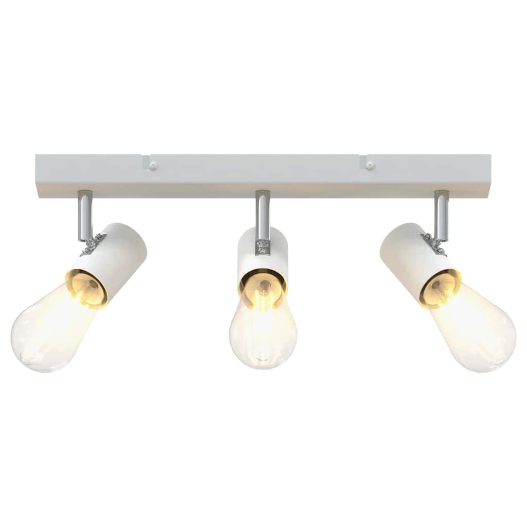 Loftsspot med spotlights Hvid 38 x 6,5 x 11,5 cm Metal