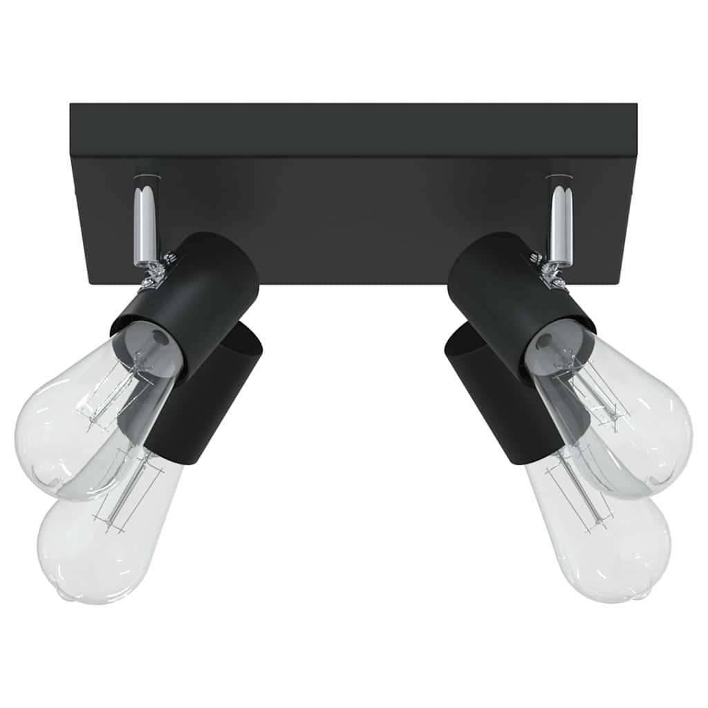 Loftsspot med spotlights Sort 26,5 x 26 x 11,5 cm Metal