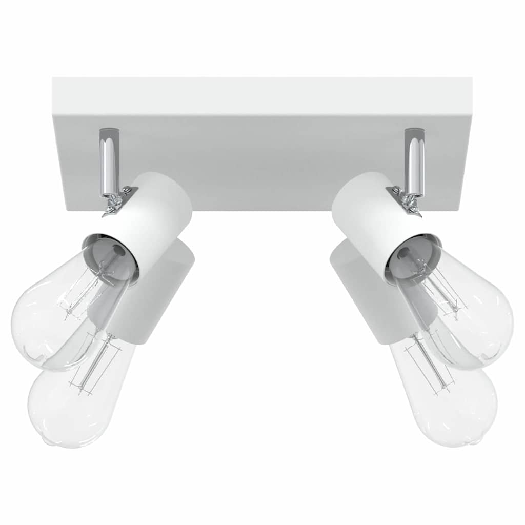 Loftsspot med spotlights Hvid 26,5 x 26 x 11,5 cm Metal