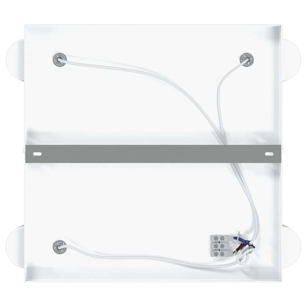 Loftsspot med spotlights Hvid 26,5 x 26 x 11,5 cm Metal