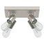 Loftsspot med spotlights Nikkel 26,5 x 26 x 11,5 cm Metal