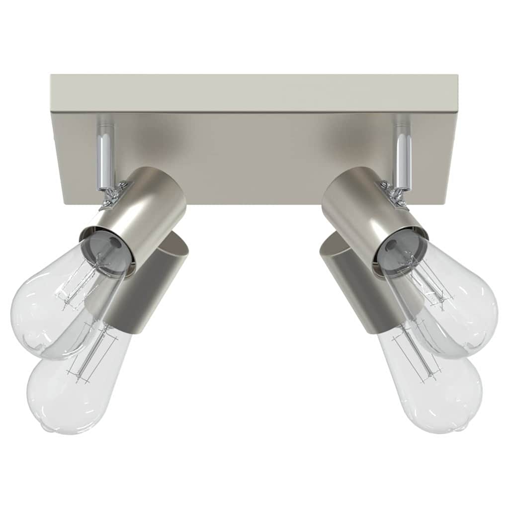 Loftsspot med spotlights Nikkel 26,5 x 26 x 11,5 cm Metal