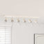 Loftsspot med spotlights Nikkel 73 x 6,5 x 11,5 cm Metal