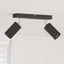 Loftsspot med spotlights Sort 26 x 6 x 16 cm Metal