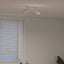 Loftsspot med spotlights Hvid 26 x 6 x 16 cm Metal