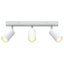 Loftsspot med spotlights Hvid 38 x 6 x 16 cm Metal
