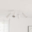 Loftsspot med spotlights Hvid 26 x 26 x 16 cm Metal