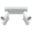 Loftsspot med spotlights Hvid 26 x 26 x 16 cm Metal