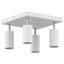 Loftsspot med spotlights Hvid 26 x 26 x 16 cm Metal