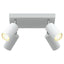 Loftsspot med spotlights Hvid 26 x 26 x 16 cm Metal