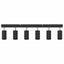 Loftsspot med spotlights Sort 73 x 6 x 16 cm Metal