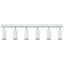 Loftsspot med spotlights Hvid 73 x 6 x 16 cm Metal