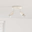 Loftsspot med spotlights Nikkel 12 x 8 cm Stål