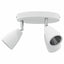 Loftsspot med spotlights Hvid 19 x 19 x 14,5 cm Metal