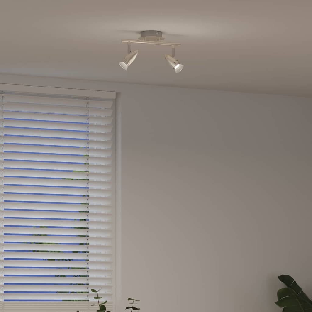 Loftsspot med spotlights Nikkel 27 x 10 x 12 cm Metal
