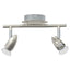 Loftsspot med spotlights Nikkel 27 x 10 x 12 cm Metal