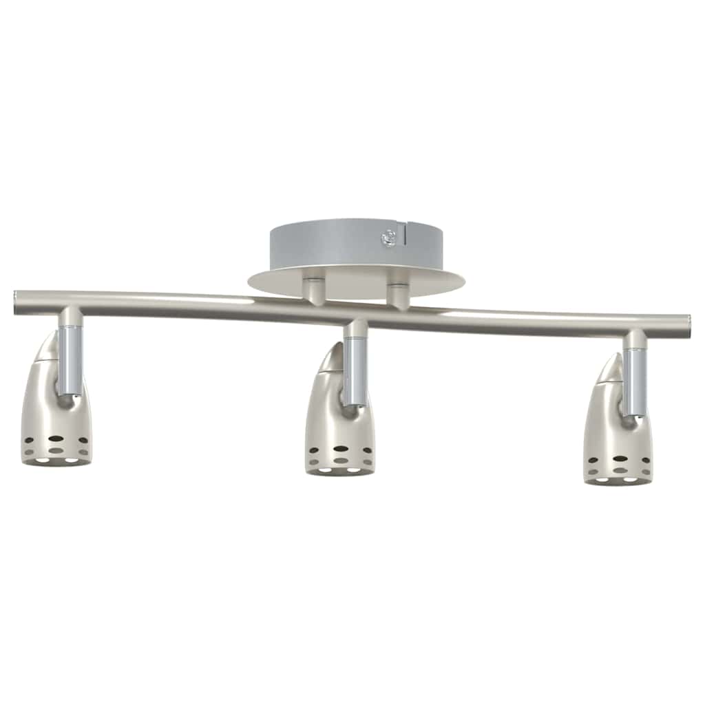 Loftsspot med spotlights Nikkel 36,5 x 10 x 12,5 cm Metal