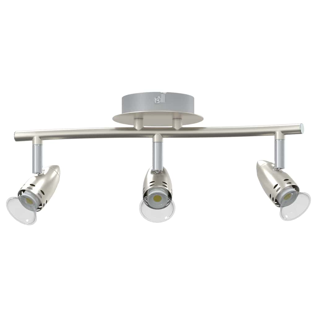 Loftsspot med spotlights Nikkel 36,5 x 10 x 12,5 cm Metal