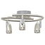 Loftsspot med spotlights Nikkel 24 x 22 x 12,5 cm Metal