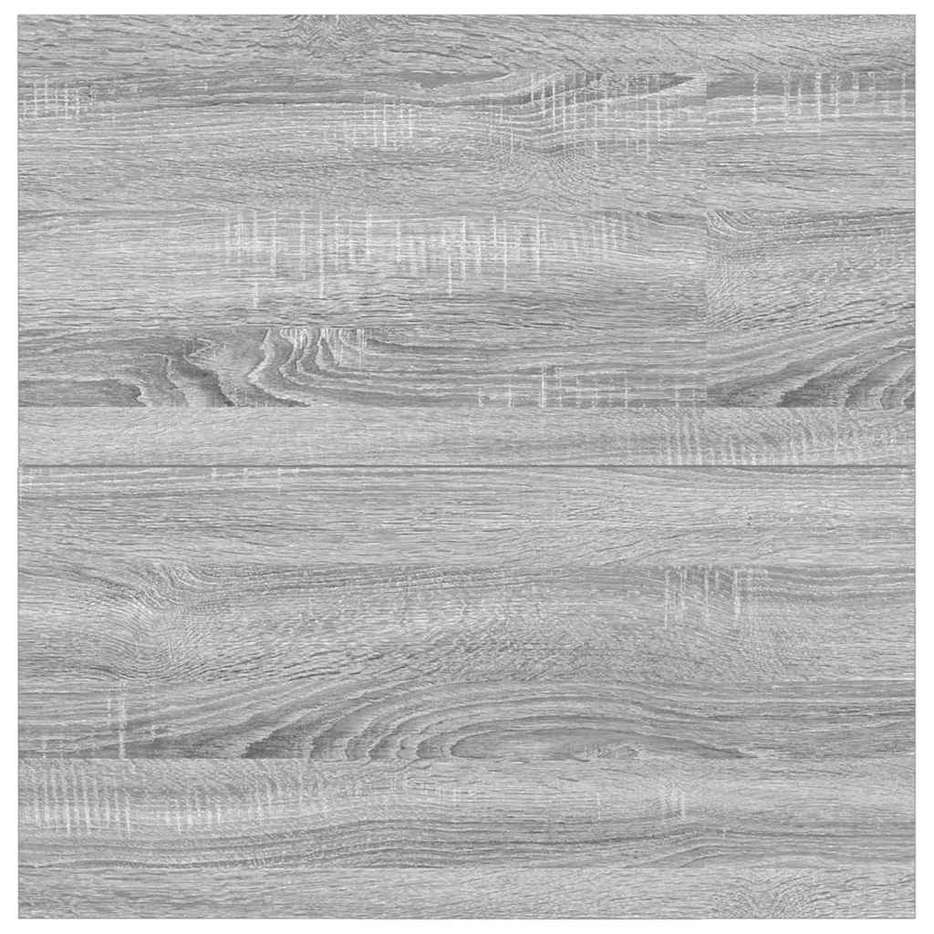 sofabord med skuffer 100x100x40 cm grå sonoma-eg