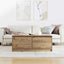 sofabord med skuffer 100x100x40 cm kunsteg