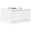 sofabord med skuffer 70,5x70x40 cm hvid