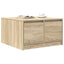 sofabord med skuffer 70,5x70x40 cm sonoma-eg