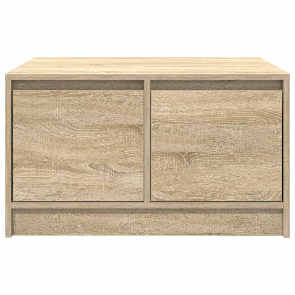 sofabord med skuffer 70,5x70x40 cm sonoma-eg