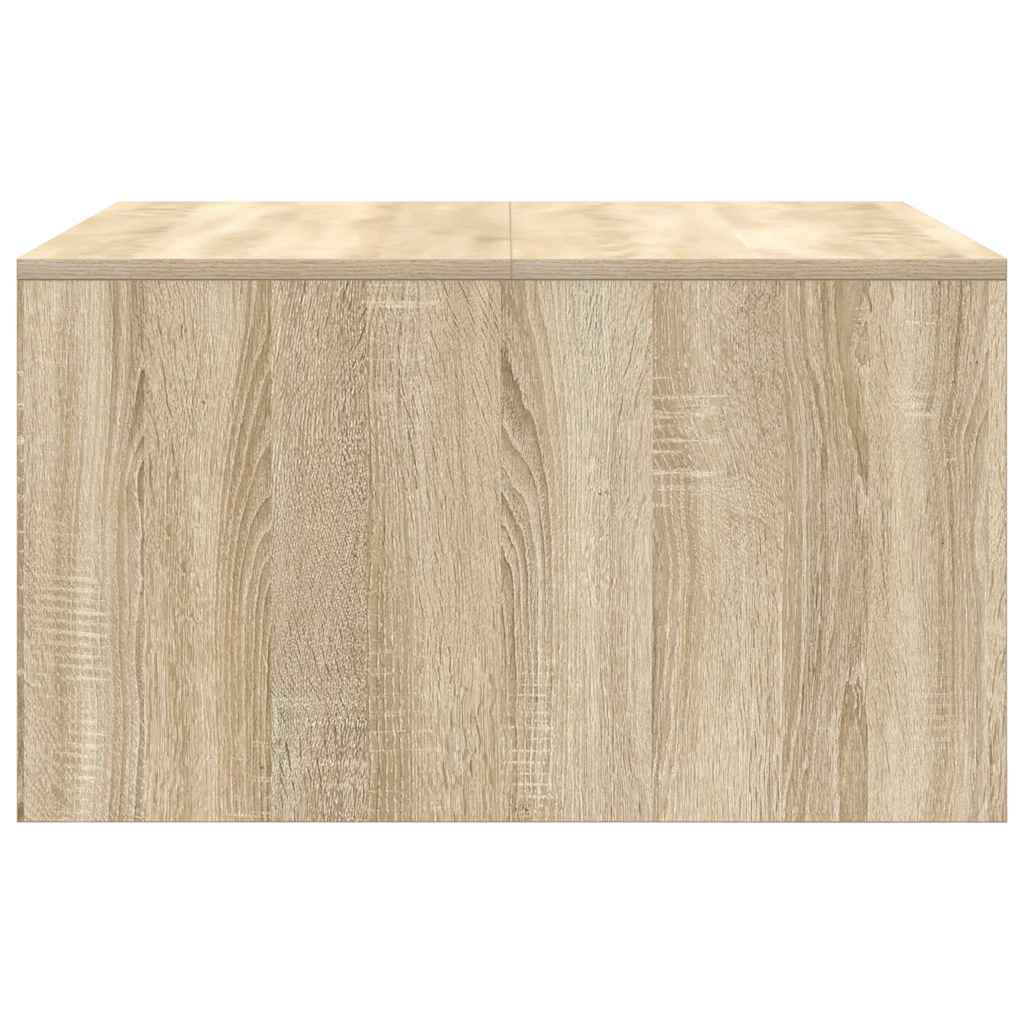 sofabord med skuffer 70,5x70x40 cm sonoma-eg