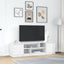 tv-bord 188,5x41x50 cm konstrueret træ hvid