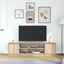 tv-bord 188,5x41x50 cm konstrueret træ sonoma-eg