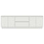 tv-bord med LED-lys 160,5x41x50 cm hvid