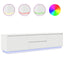 tv-bord med LED-lys 193,5x41x50 cm hvid