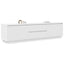 tv-bord med LED-lys 193,5x41x50 cm hvid