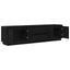 tv-skab med LED-lys 193,5x41x50 cm sort-eg