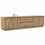 tv-bord med LED-lys 193,5x41x50 cm kunsteg