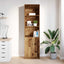 højskab 50x35x180 cm konstrueret træ gammelt træ-look