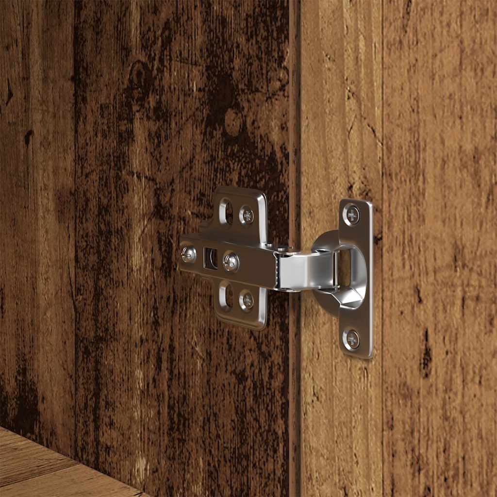 højskab 50x35x180 cm konstrueret træ gammelt træ-look