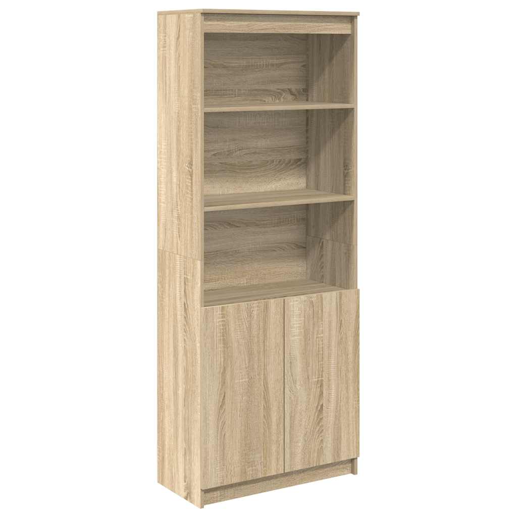 højskab 70x35x180 cm konstrueret træ sonoma-eg