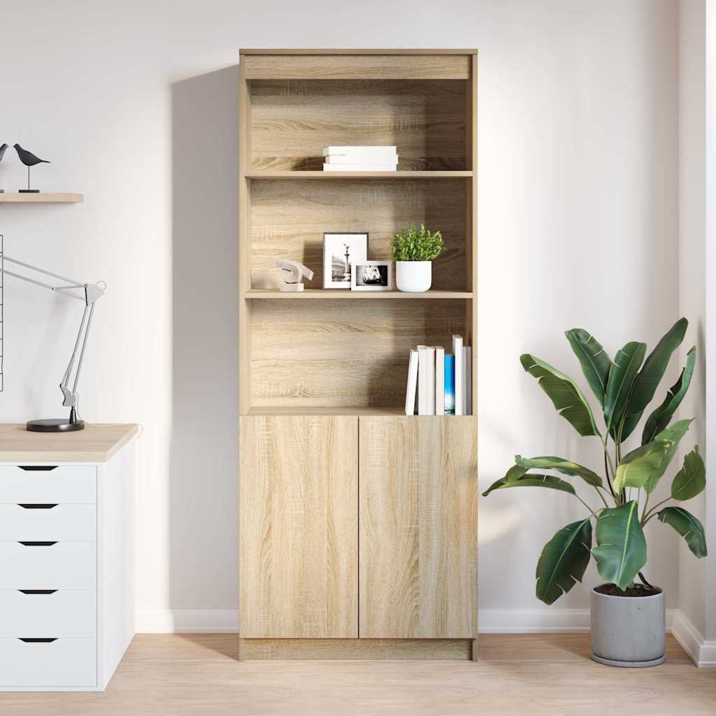højskab 70x35x180 cm konstrueret træ sonoma-eg