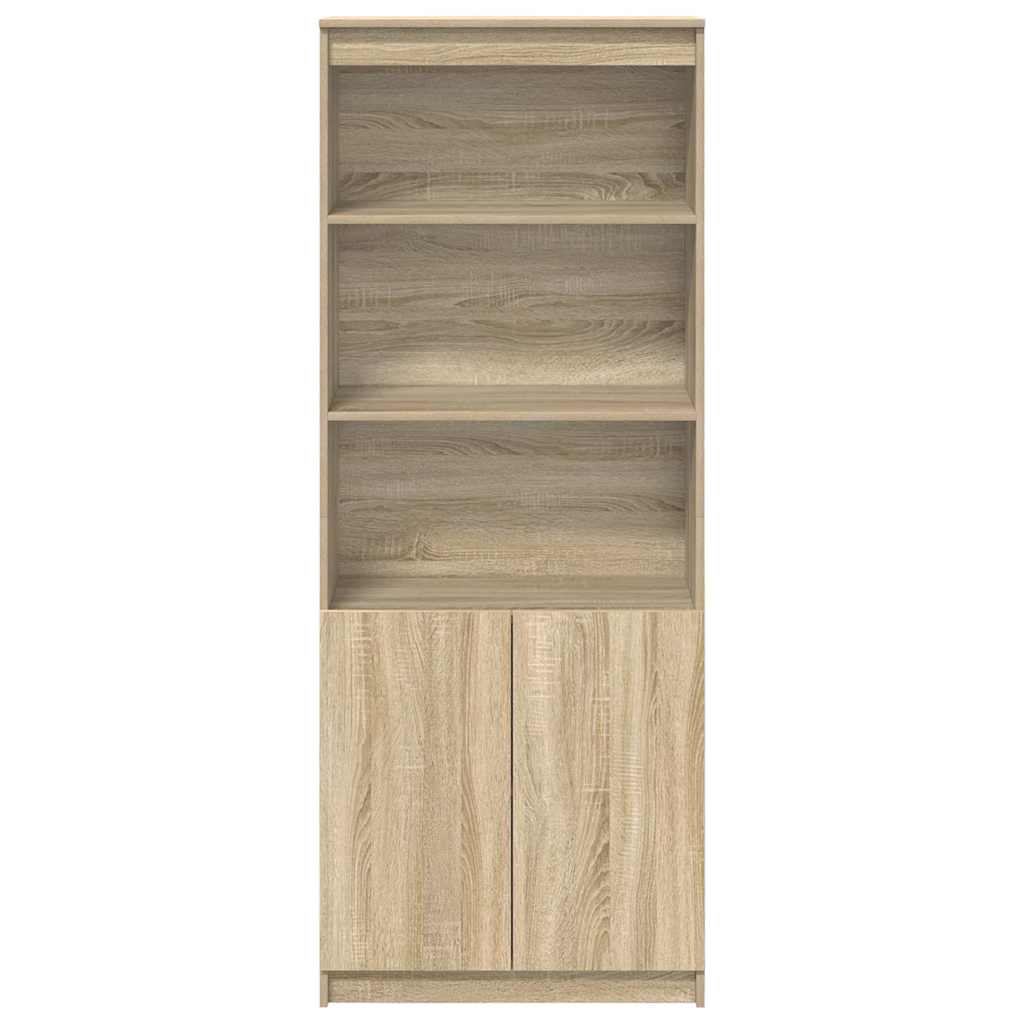 højskab 70x35x180 cm konstrueret træ sonoma-eg