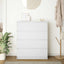 skab 80x35x99 cm konstrueret træ hvid