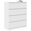 skab 80x35x99 cm konstrueret træ hvid