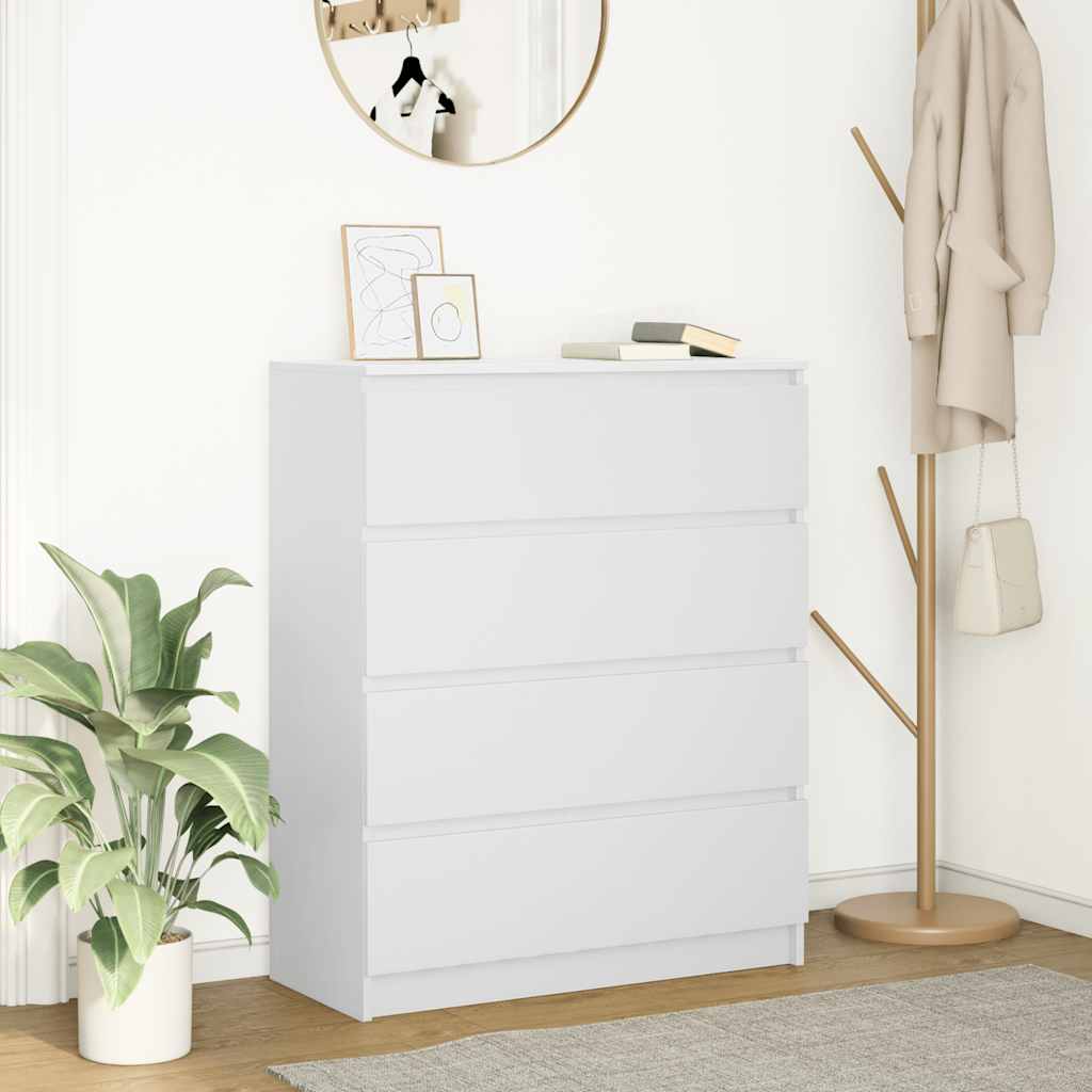skab 80x35x99 cm konstrueret træ hvid