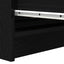 skænk 80x35x99 cm konstrueret træ sort egetræsfarve
